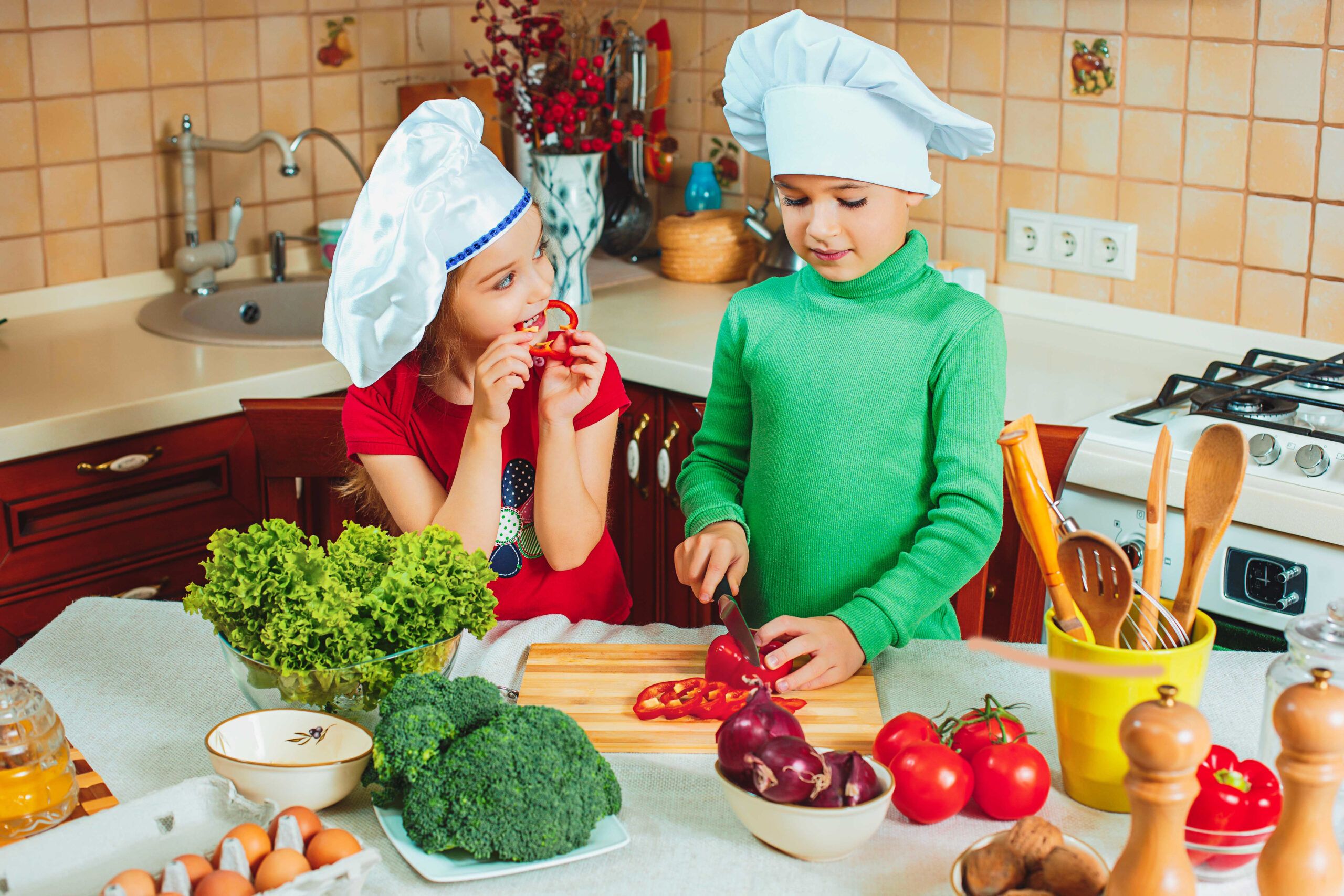 niños acepten las verduras